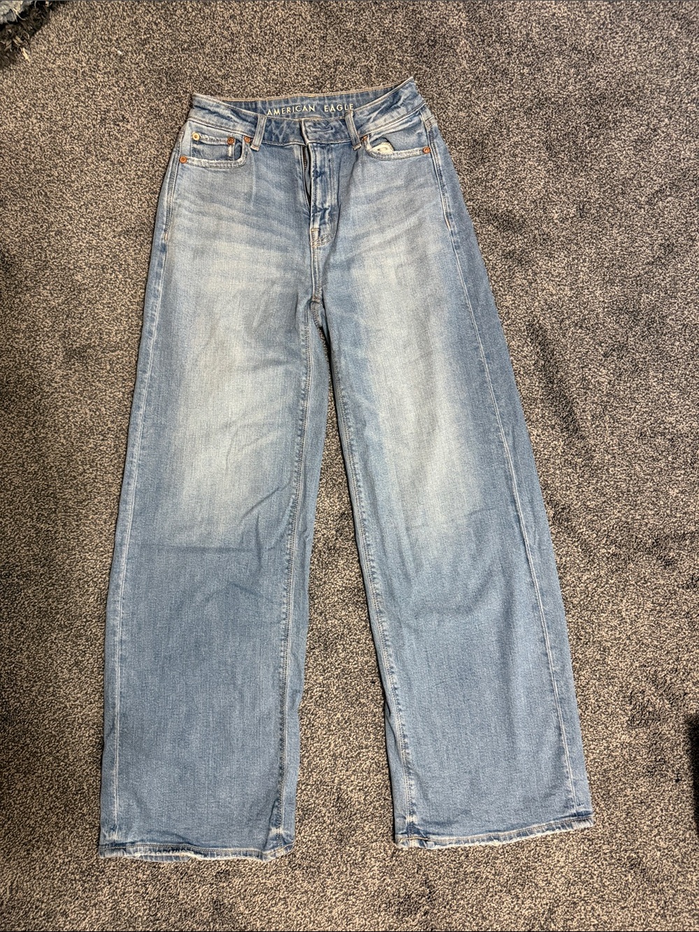 American Eagle Outfitters Light Blue Wide Leg Jeans